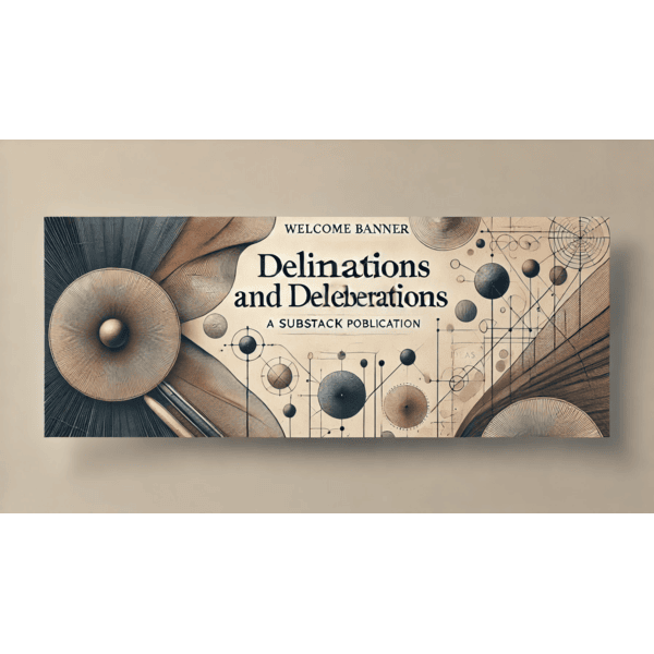 Substack banner for @deliberations