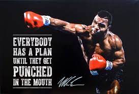 Everyone Has a Plan Until They Get Punched in the Mouth" — Mike Tyson [1000  × 674] : r/QuotesPorn