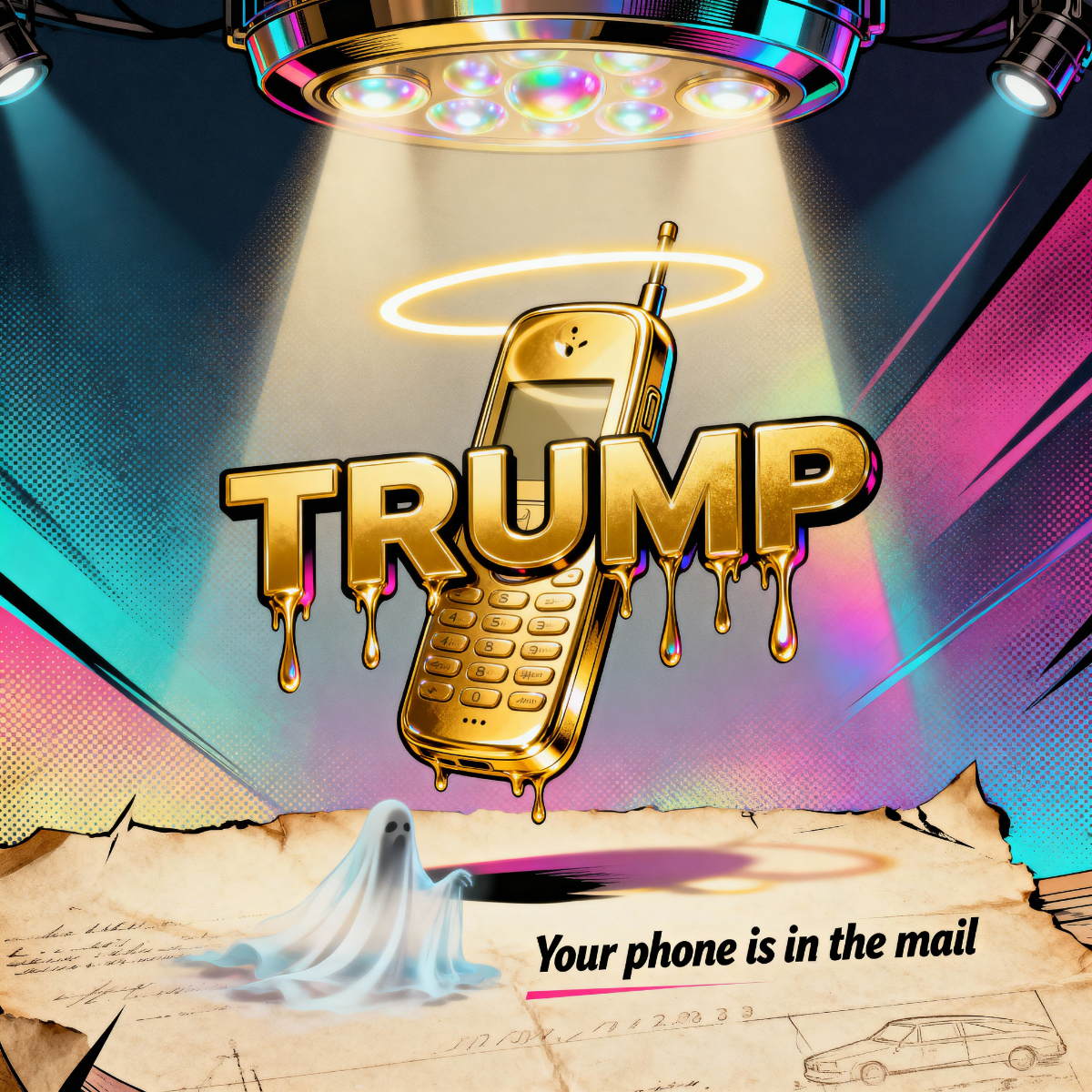 Magick Mica Trump parody art