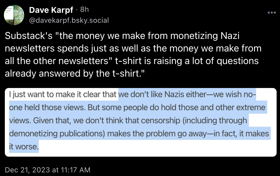My Substack Year-in-Review (plus some thoughts on Substack's Nazi ...