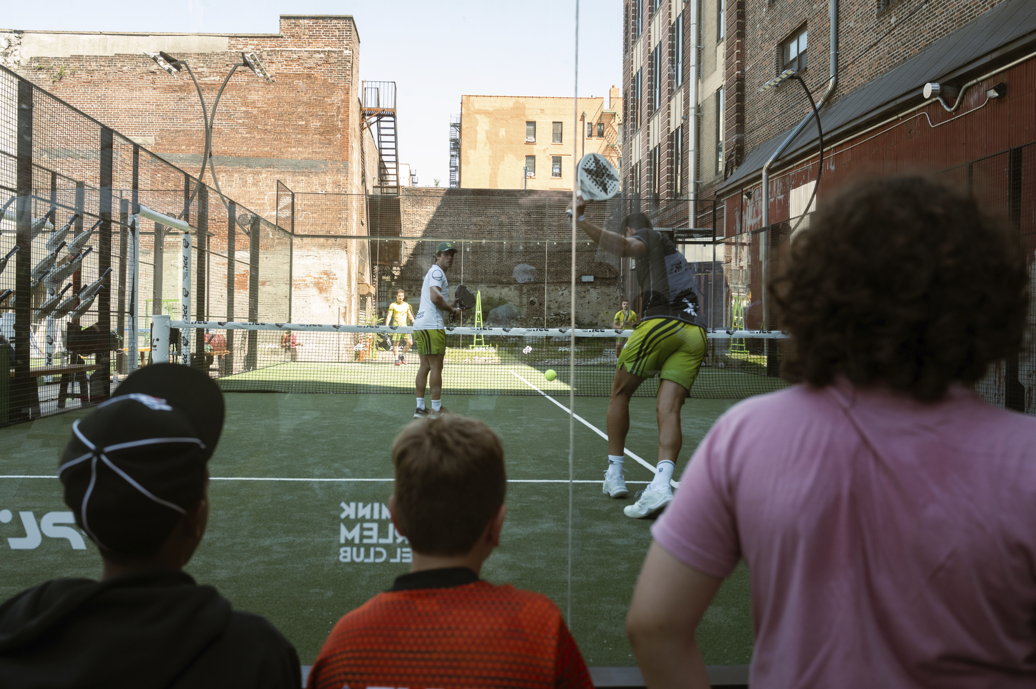 PPL youth community clinic at Mink Padel in Harlem