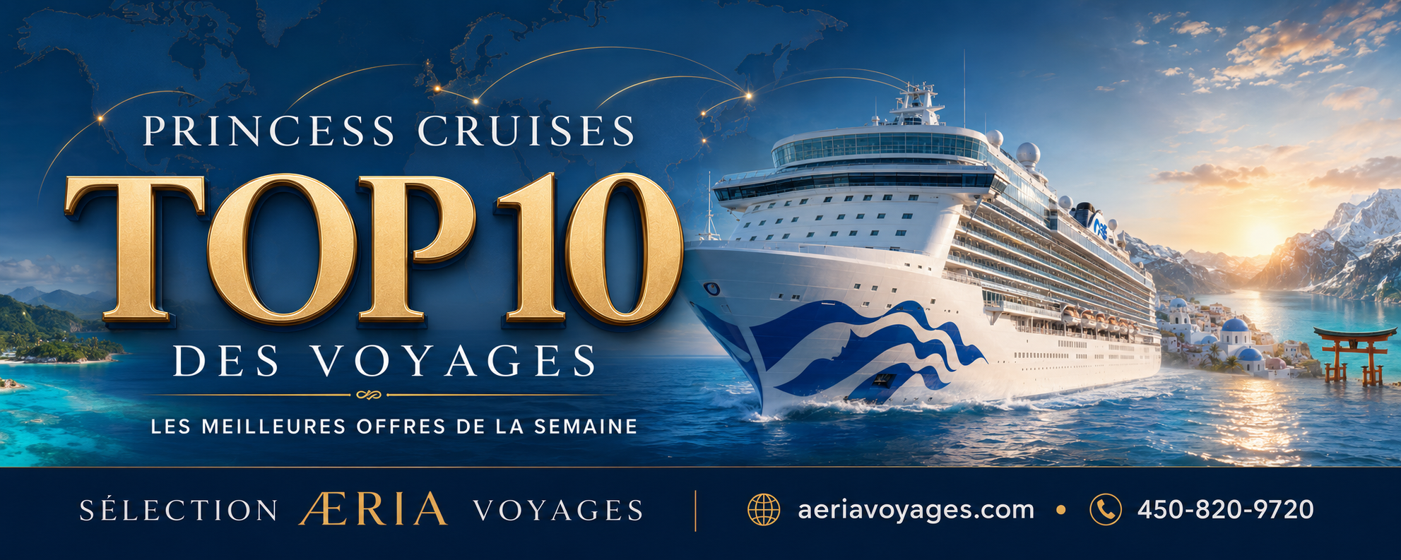 Les 10 meilleures offres Princess Cruises de la semaine