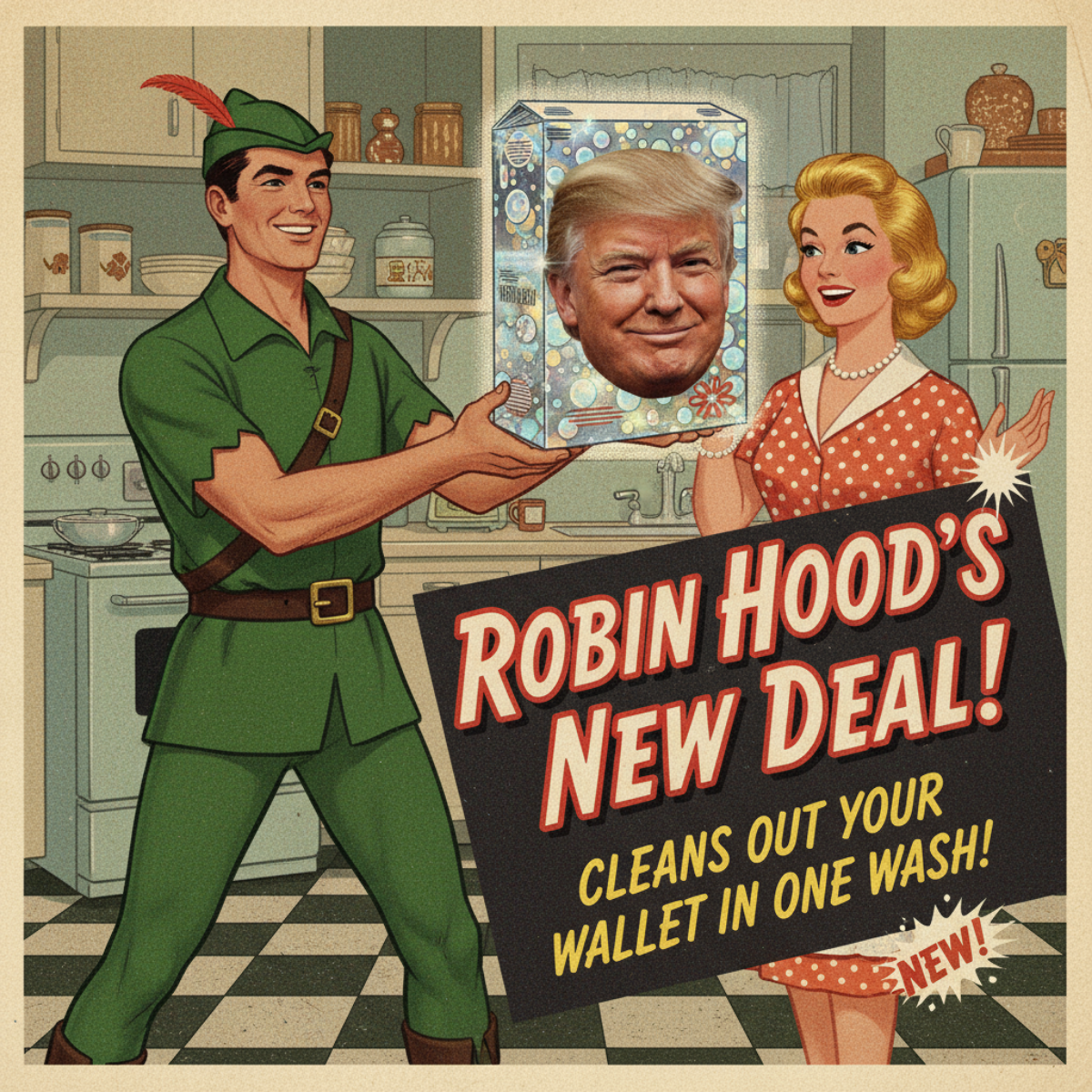 Magick Mica Trump parody art