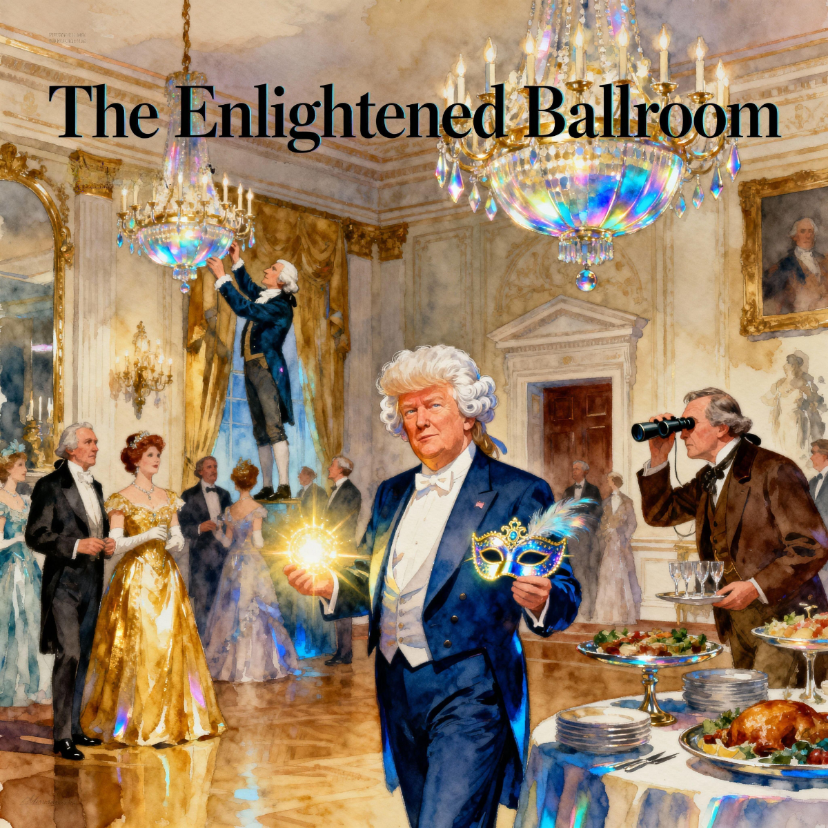 Magick Mica Trump parody art