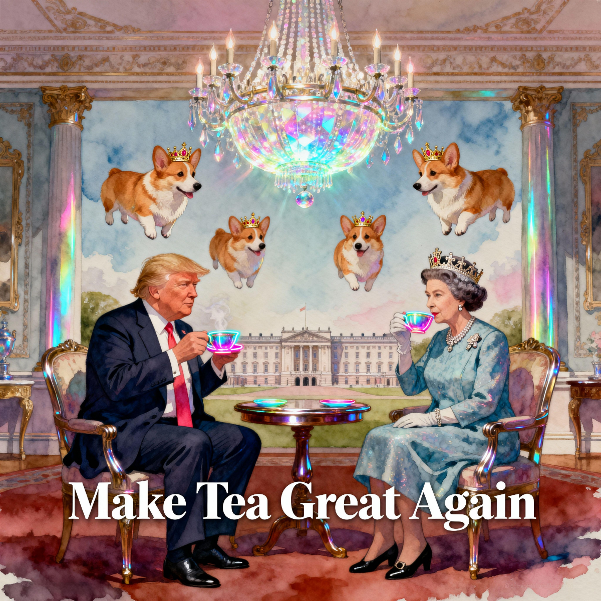 Magick Mica Trump parody art