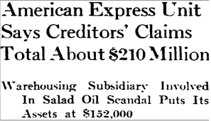 In 1963, AMEX was drowning in the $210M fraud scandal. As panic set in and investors rushed for the exits, Buffett bet 16% of his fund. Here's the story of how he