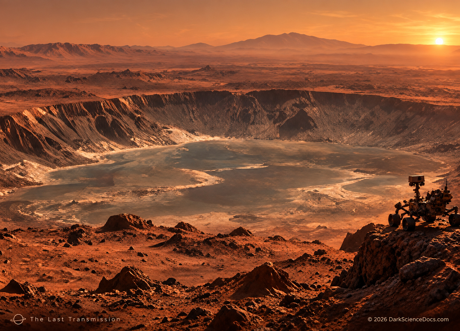 Mars contains countless ancient impact craters, many of which formed when liquid water was more common on the planet.