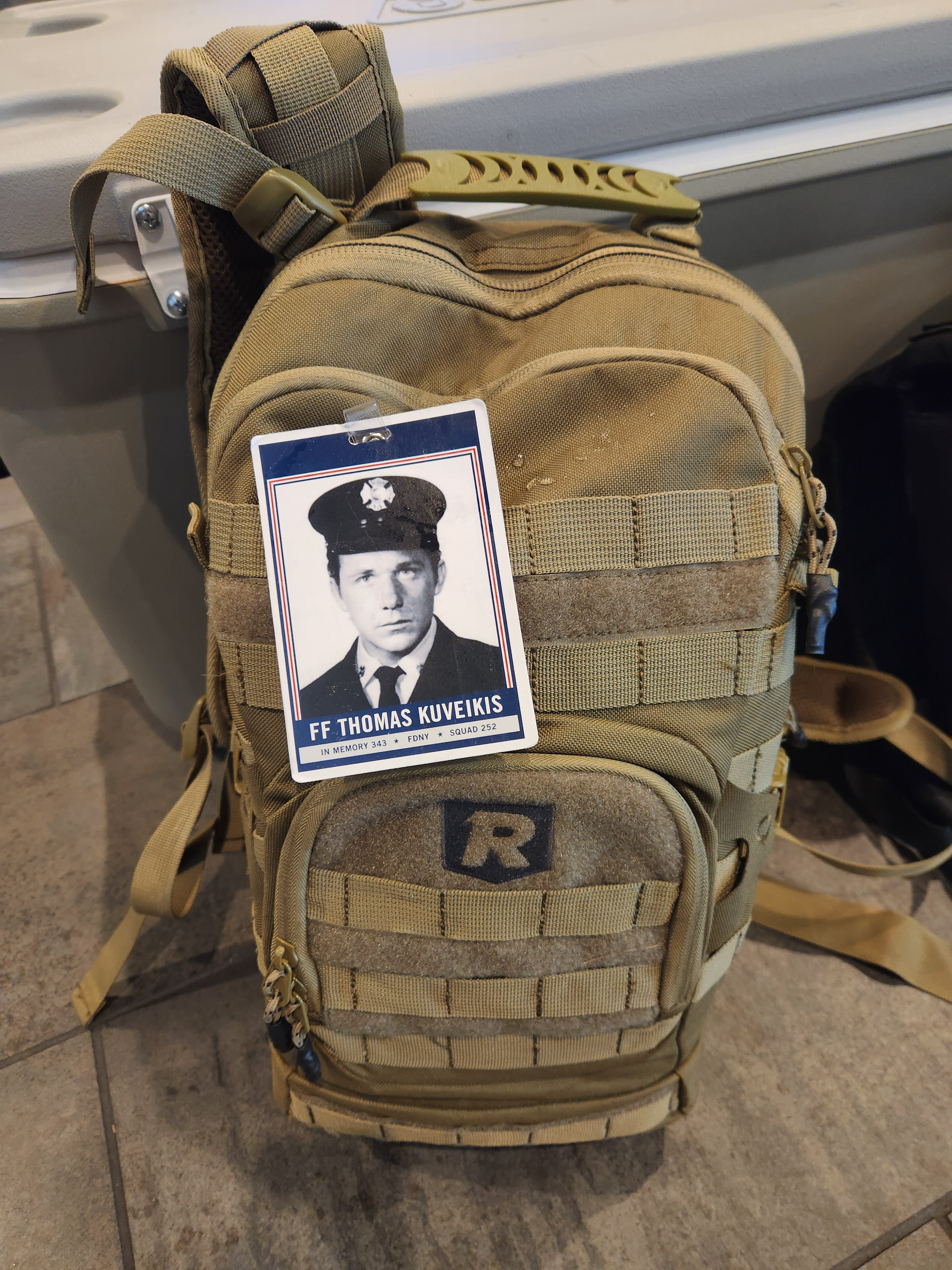 Stair Climb Challenge photograph honoring Tom Kuveikis