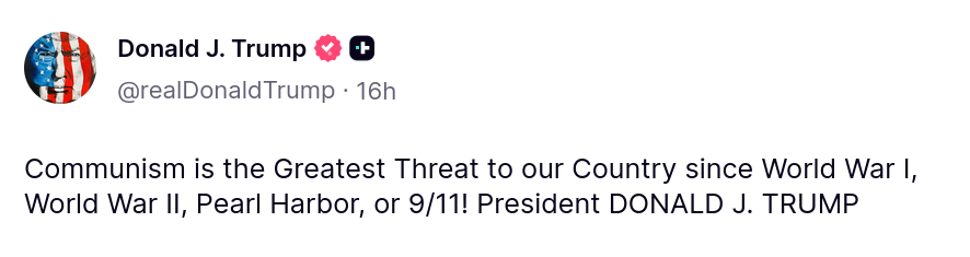 Short Trump Post