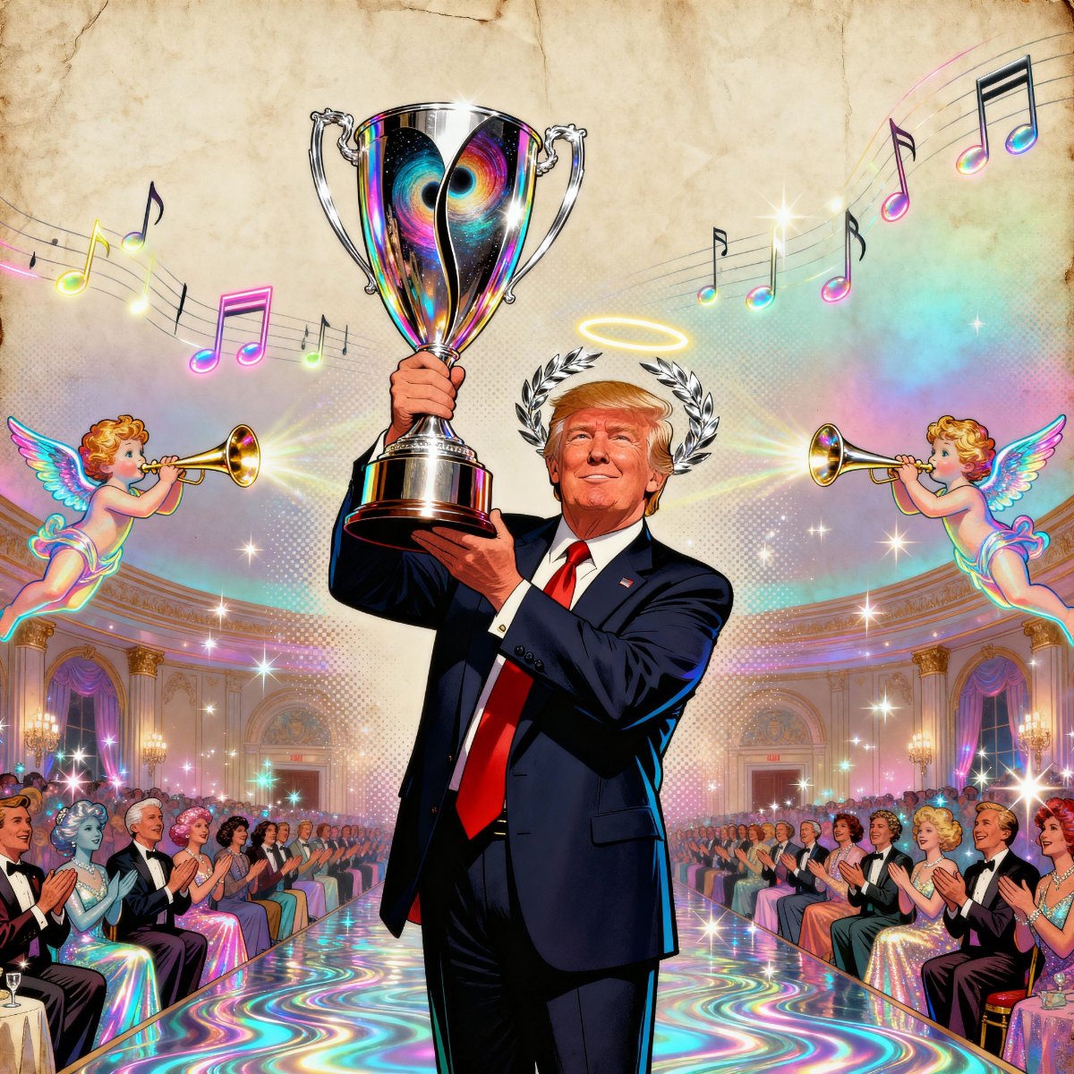 Magick Mica Trump parody art