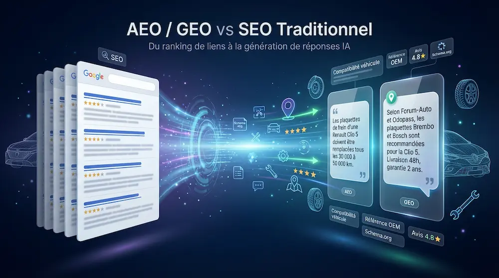 AEO/GEO vs SEO Traditionnel : les différences fondamentales