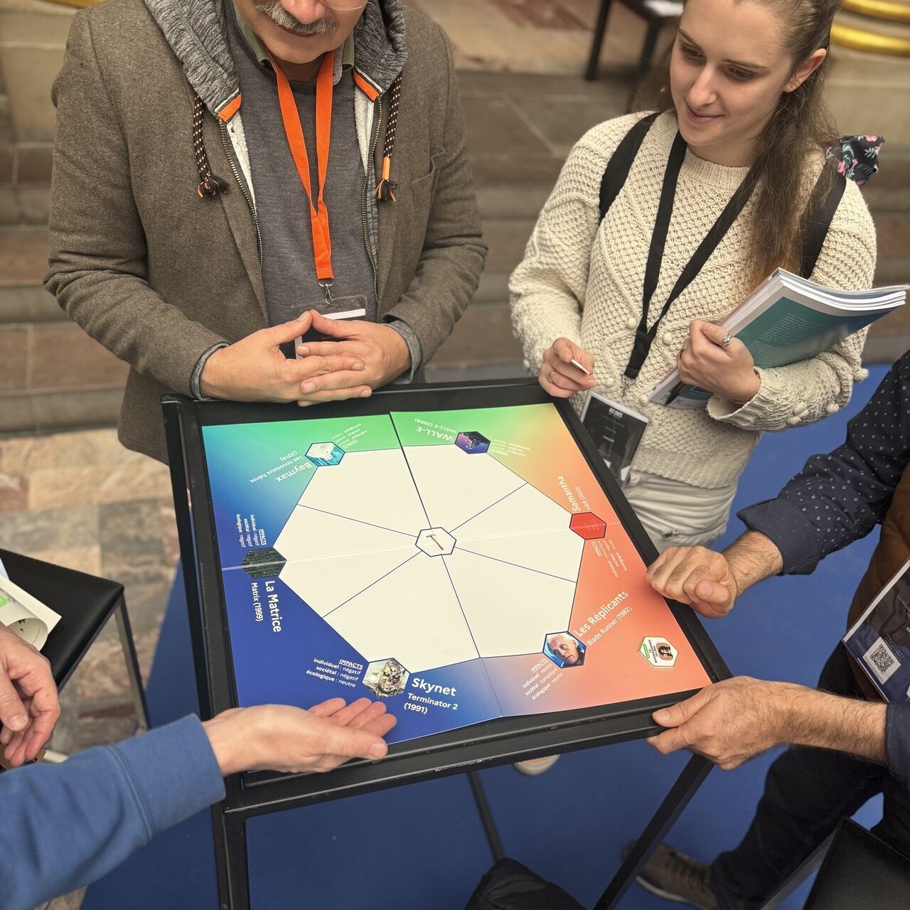 démonstration du jeu des imaginaires des l'IA lors de Numérique en Commun[s]