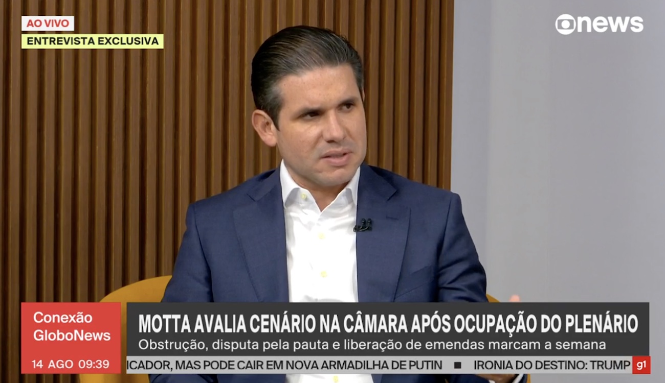 Hugo Motta afirma que não há clima na Câmara para anistia: 'anistiar quem planejou matar pessoas'