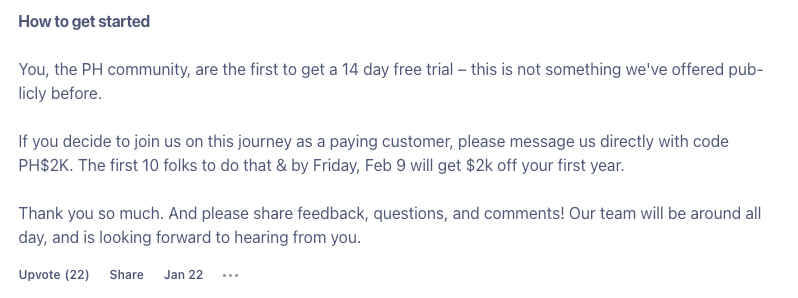 Image from How to successfully launch on Product Hunt (when it’s right for your startup)