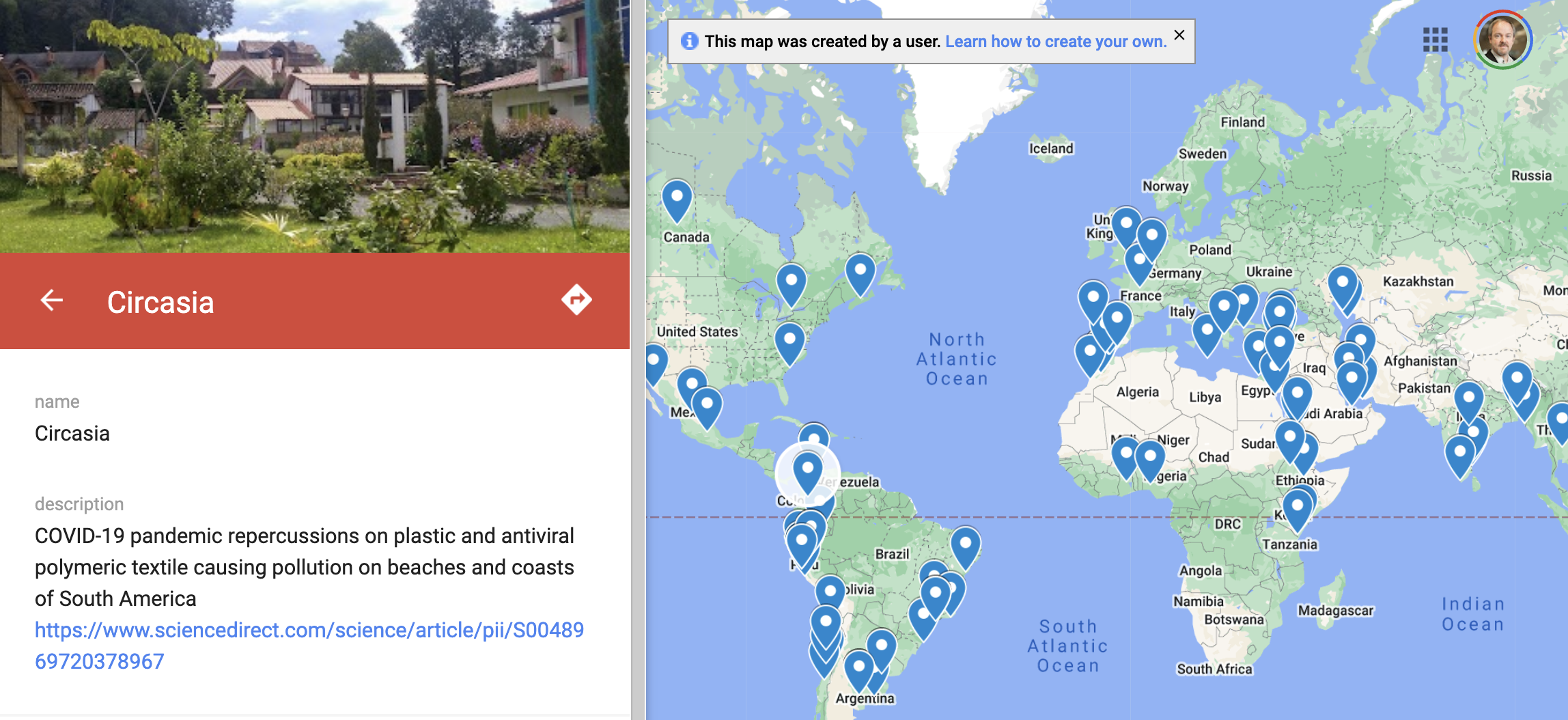 Mapping the PPE debris