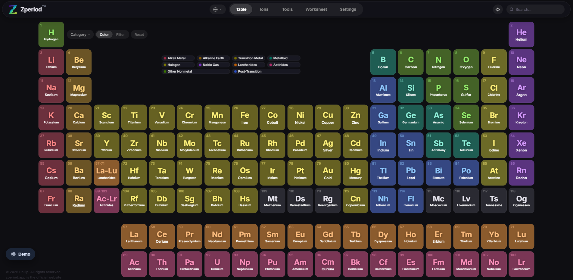 Interactive Web Application for Learning and Visualising Chemistry