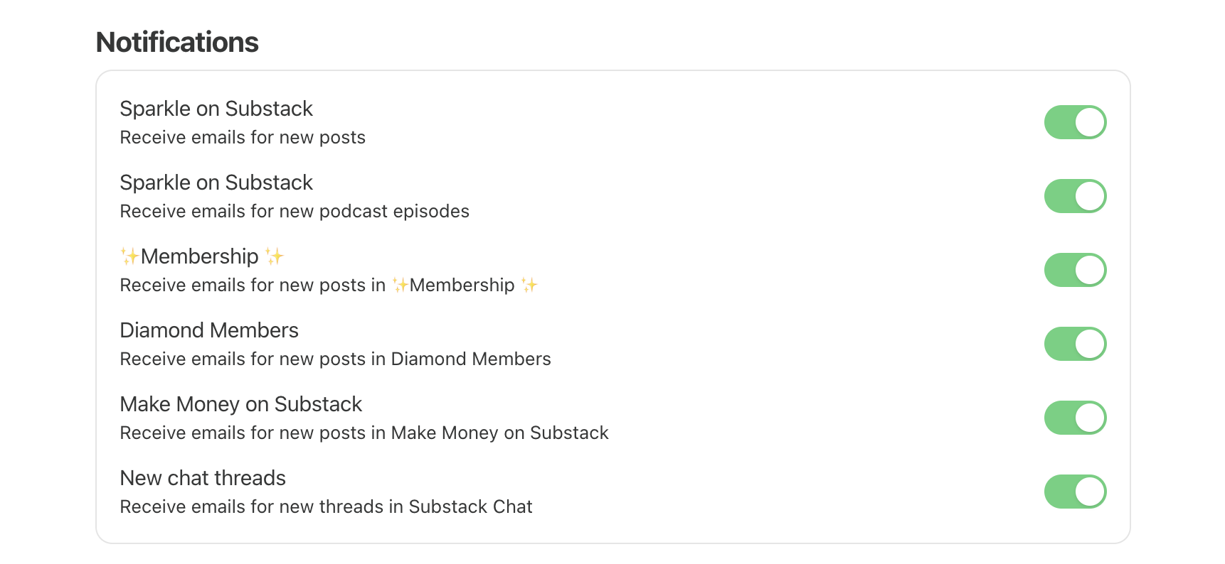 Founding Membership on Substack...