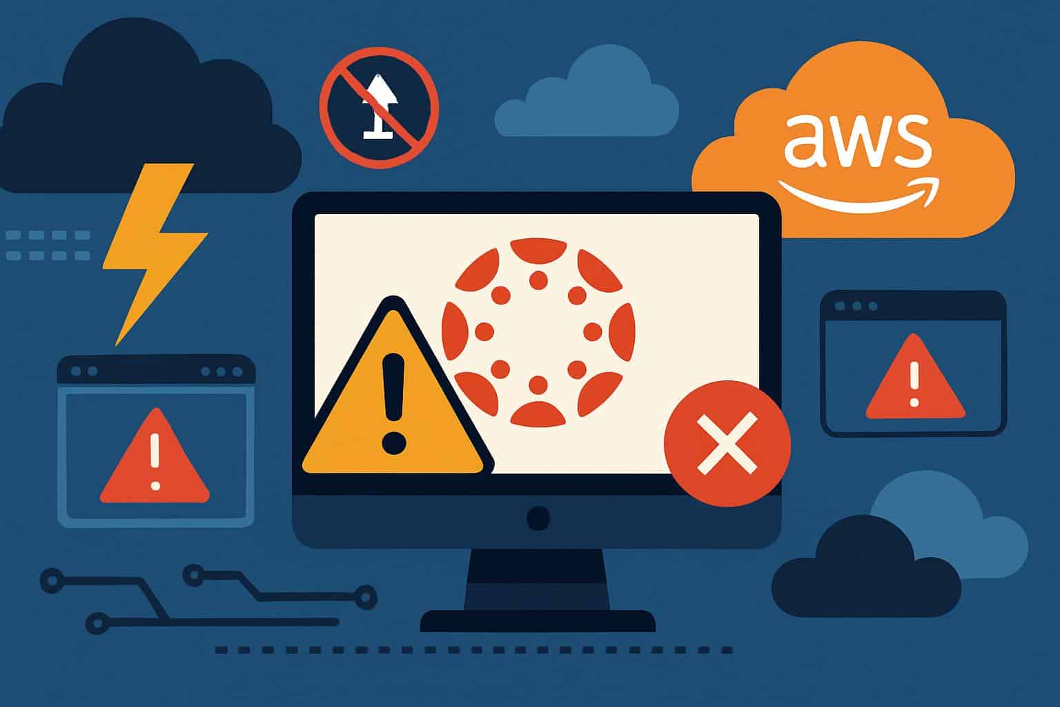 When Canvas Crashed and Students Cheered