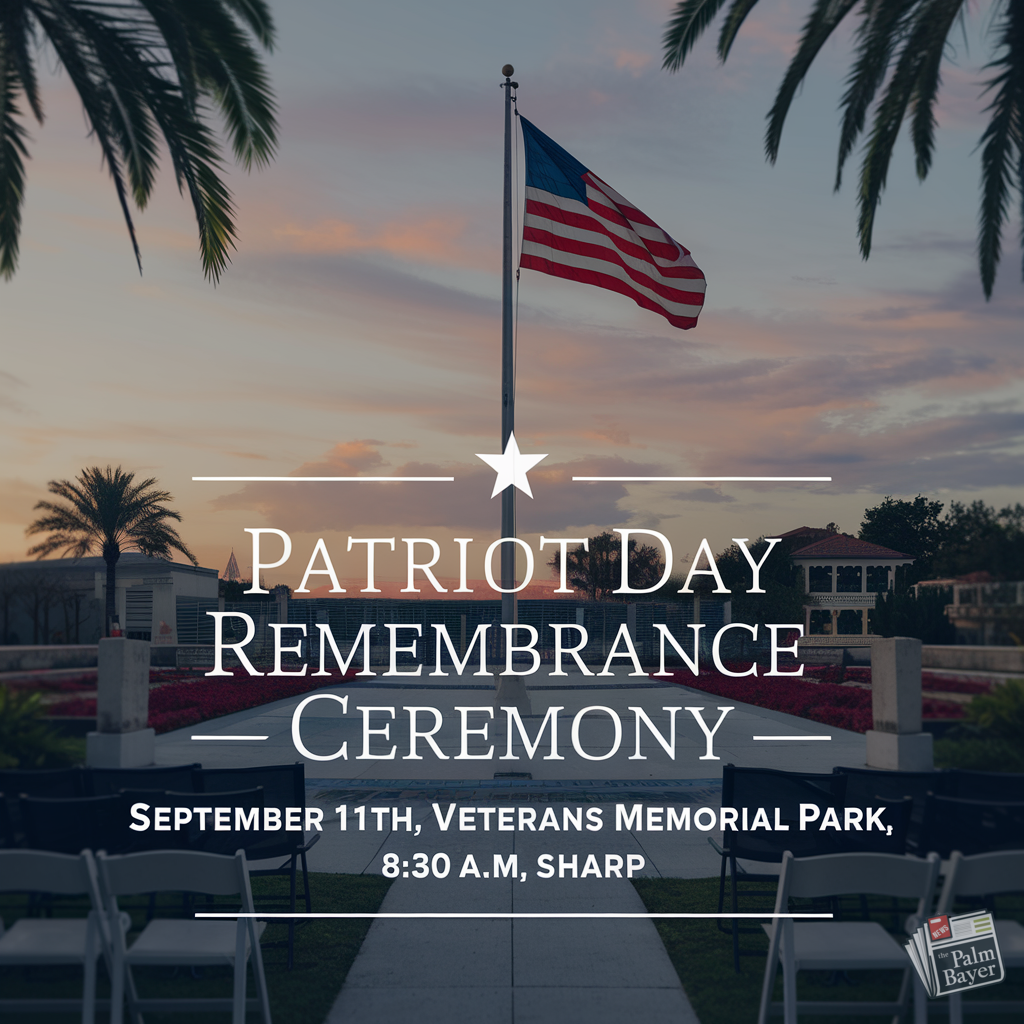Image for article: Palm Bay to Honor 9/11 with Patriot Day Remembrance Ceremony at Veterans Memorial Park