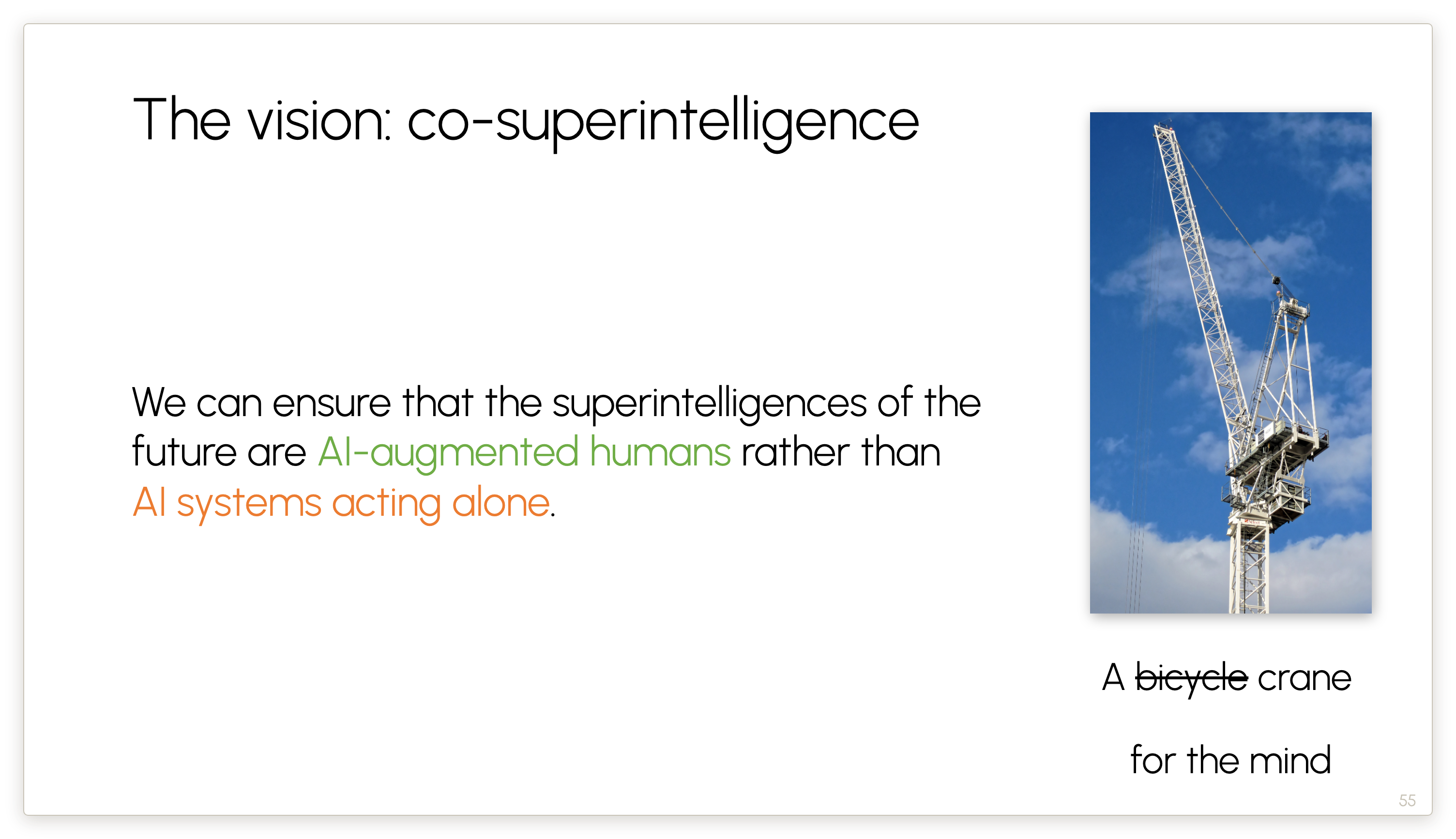 The vision: co-superintelligence