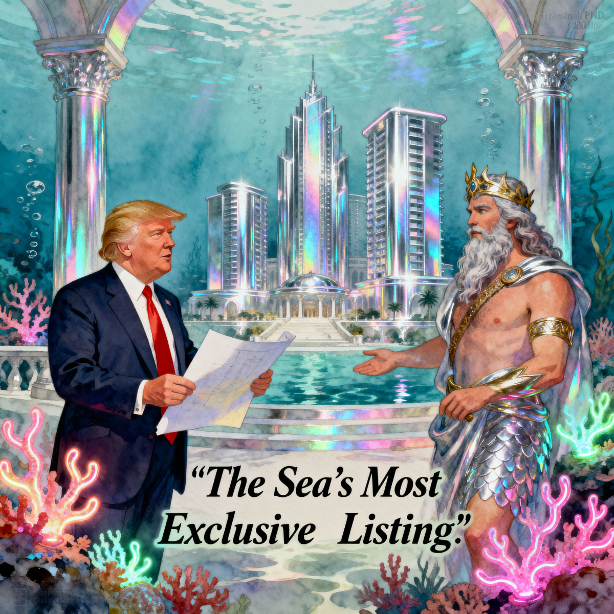 Magick Mica Trump parody art