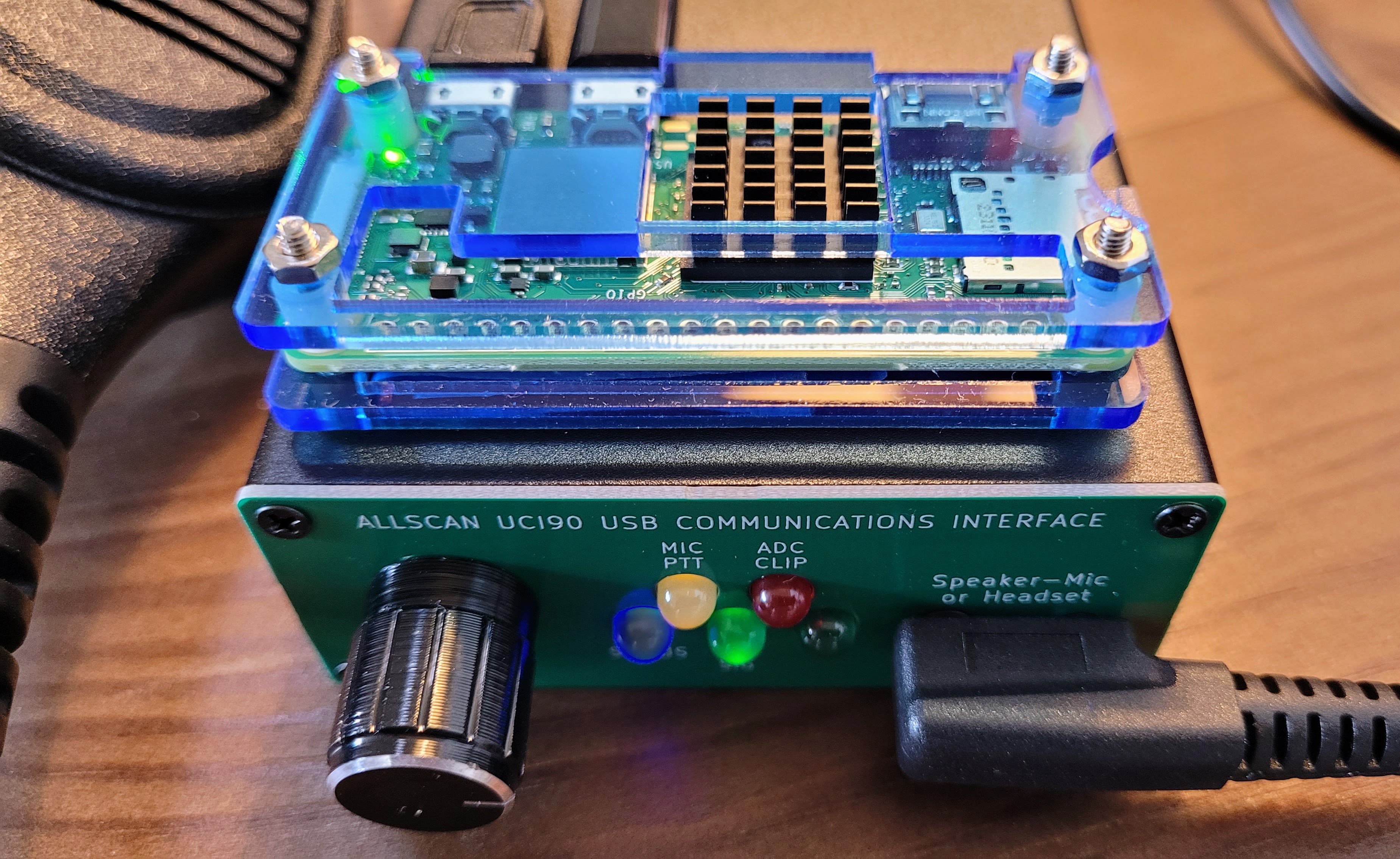 UCI90 interface with Raspberry Pi Zero 2W AllStar node