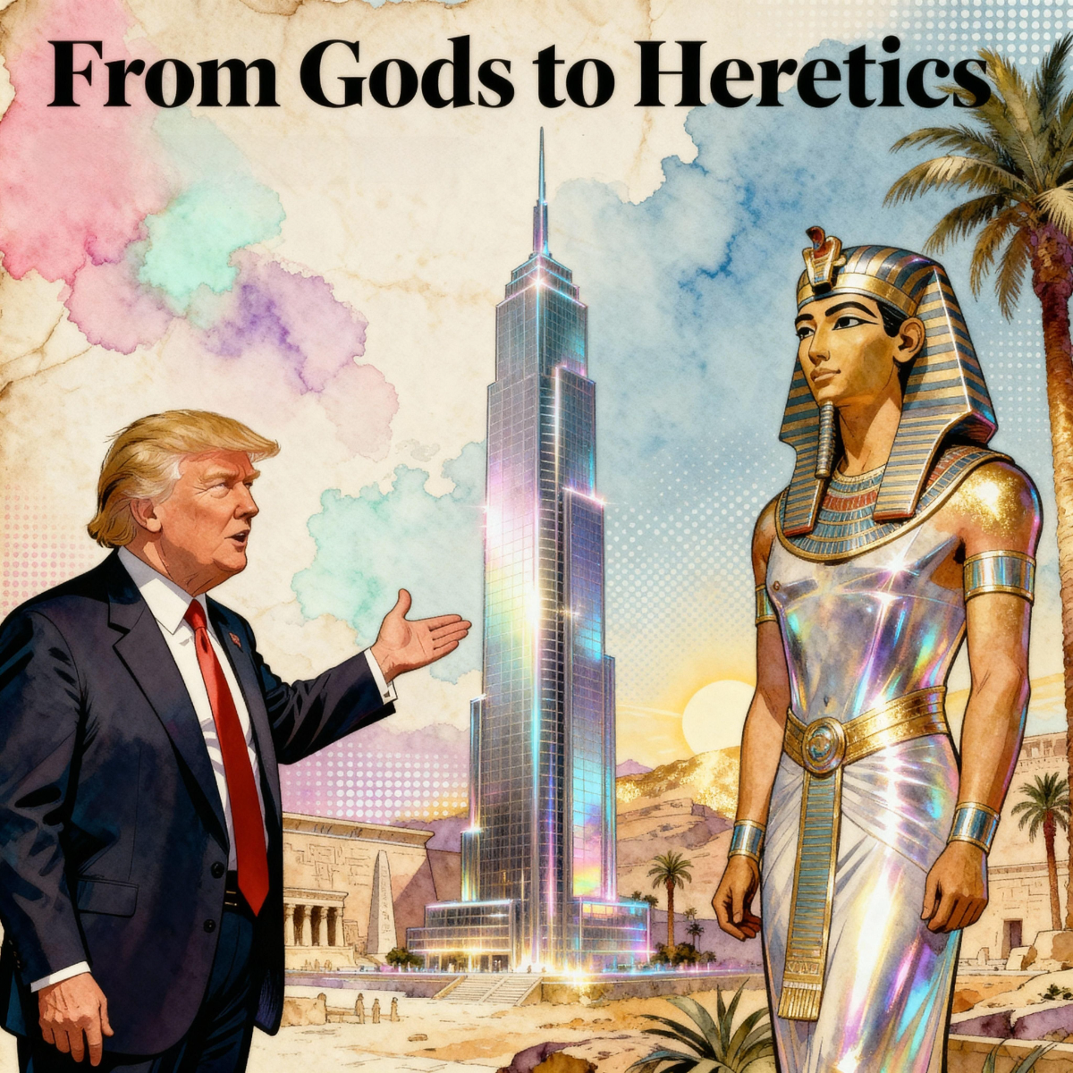 Magick Mica Trump parody art