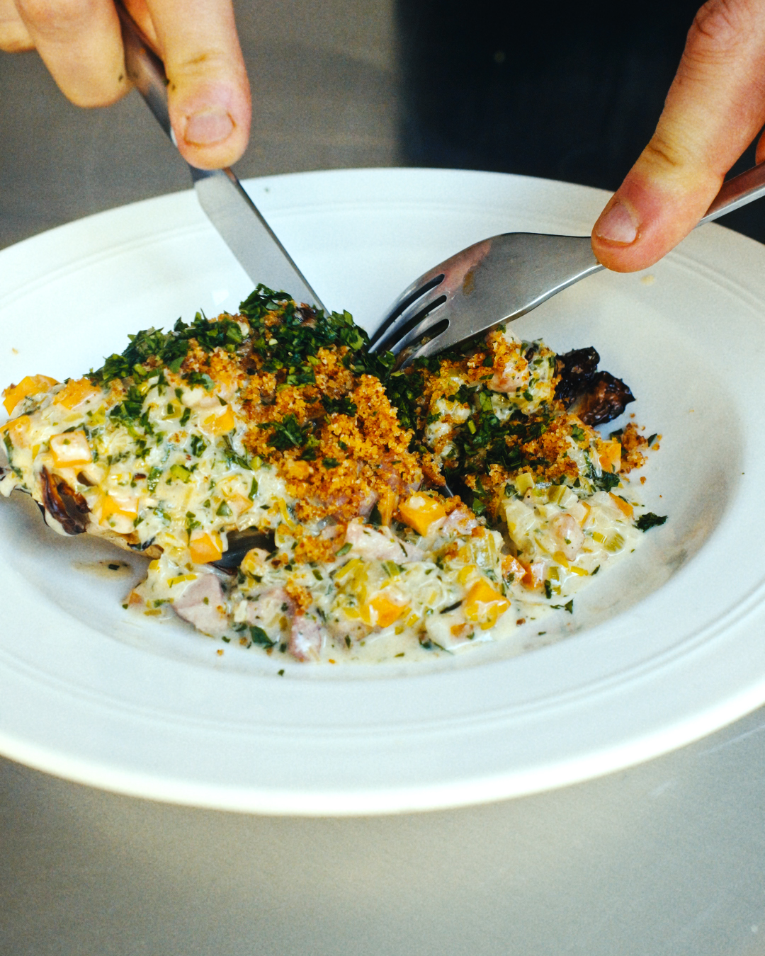 Roasted Cabbage Pot Pie - by Jesse Jenkins - kitchen studio