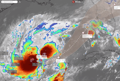 Image for article: Hurricane Milton Update: Category 5 Storm with 175 mph Winds Threatens Florida - Palm Bay on Alert
