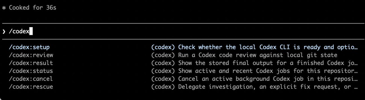 Codex Status Line Setup You can now trigger Codex from Claude Code! Here's how