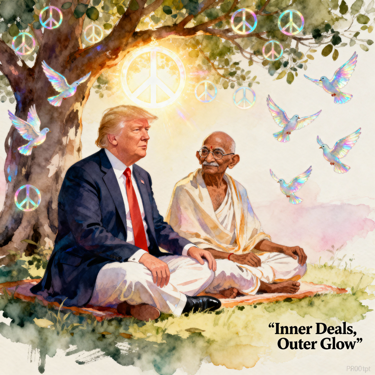 Magick Mica Trump parody art