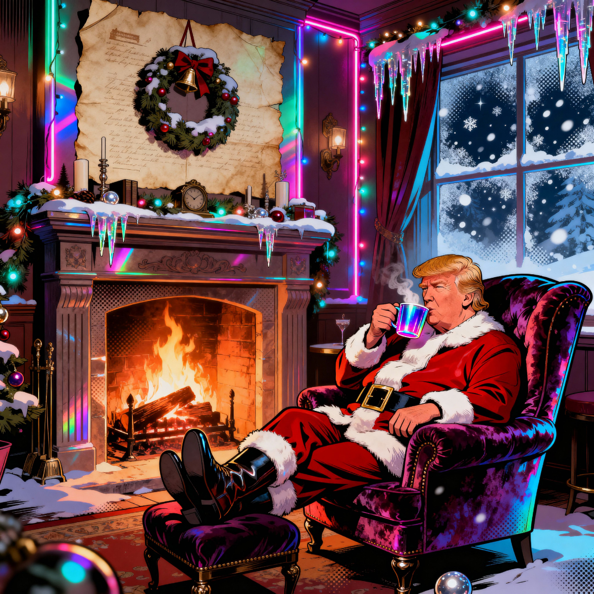 Magick Mica Trump parody art
