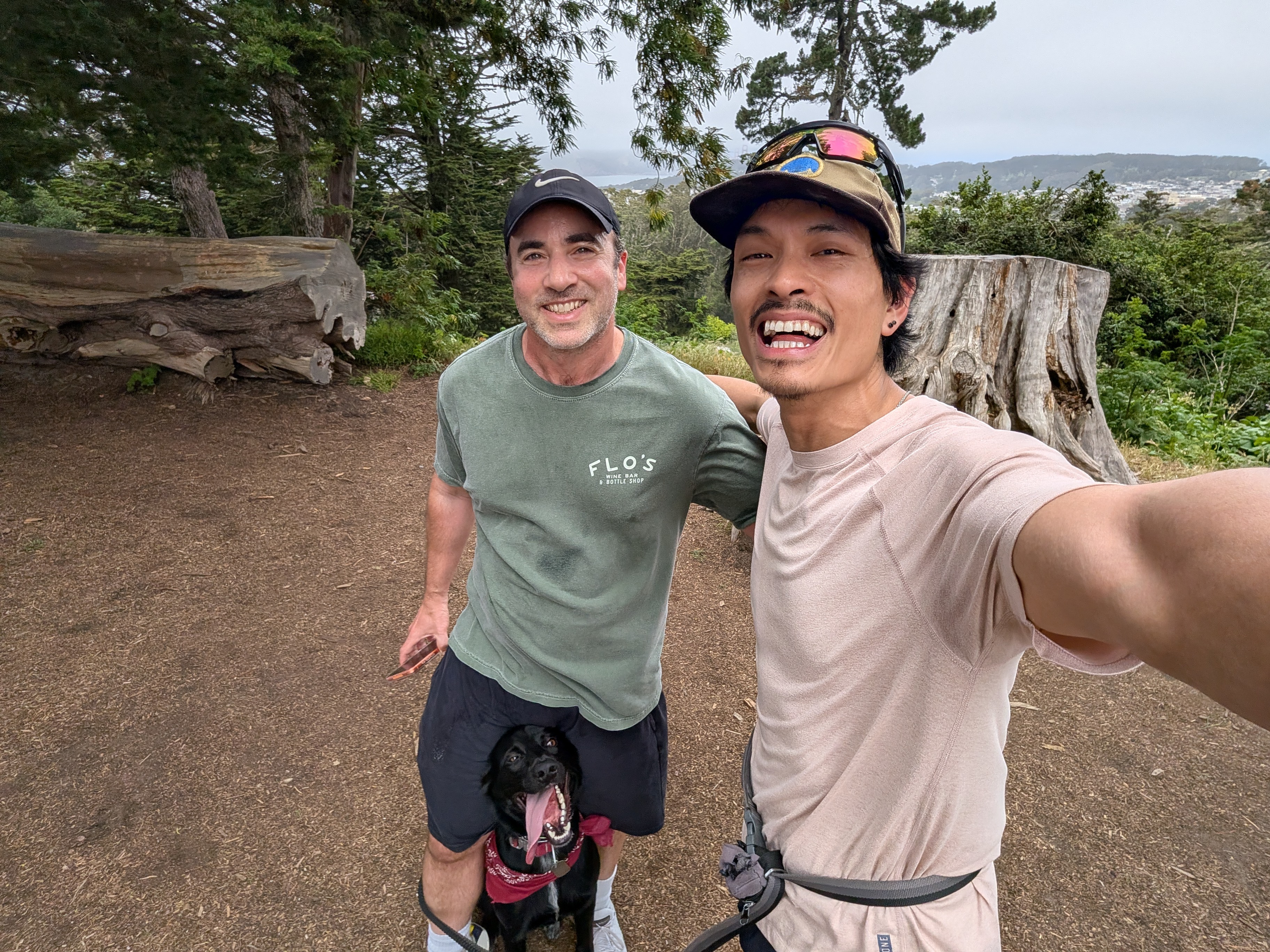 Jonathan and Robert on a weekly run