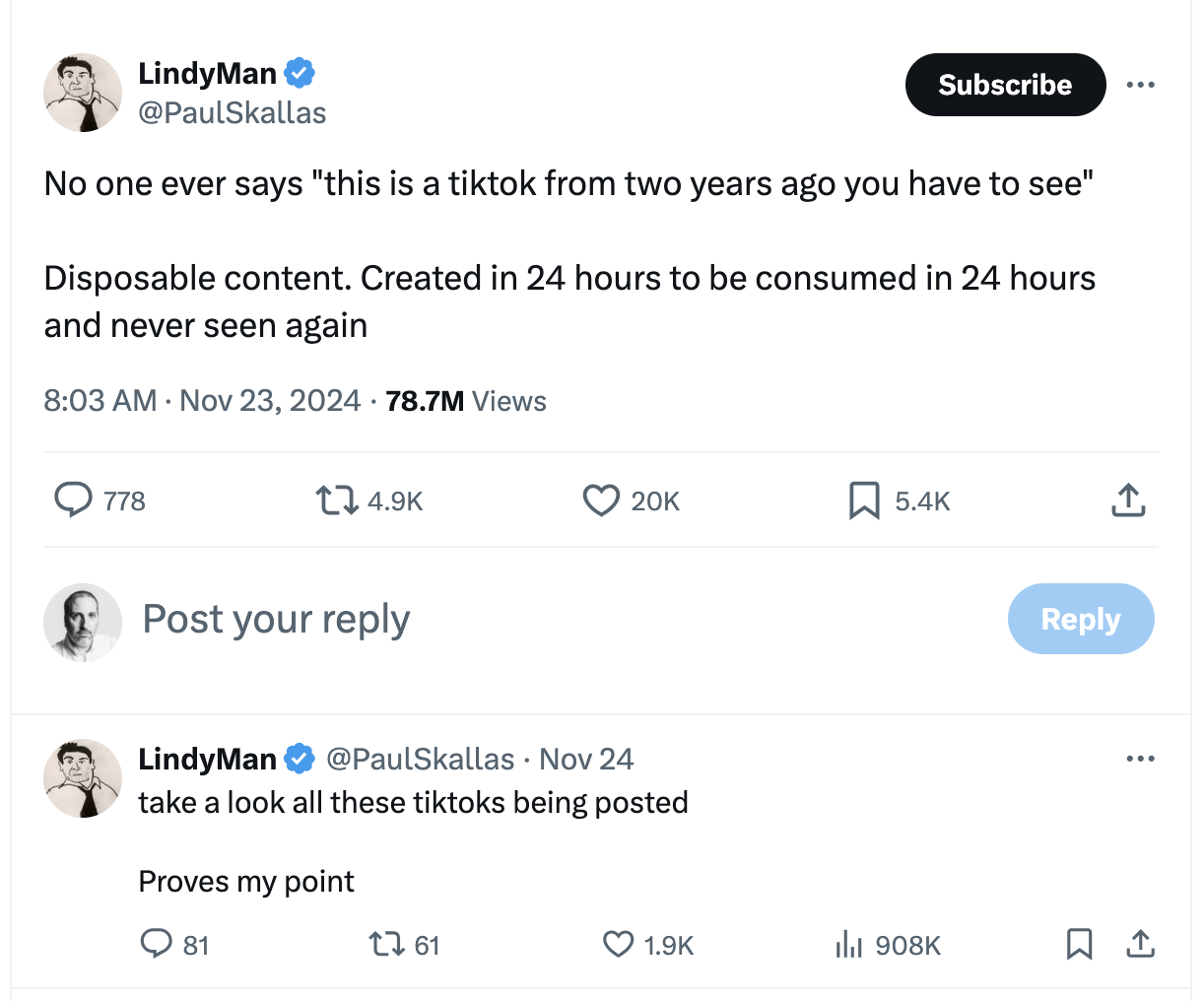 My Internet: Paul Skallas (LindyMan) - by Nick Catucci