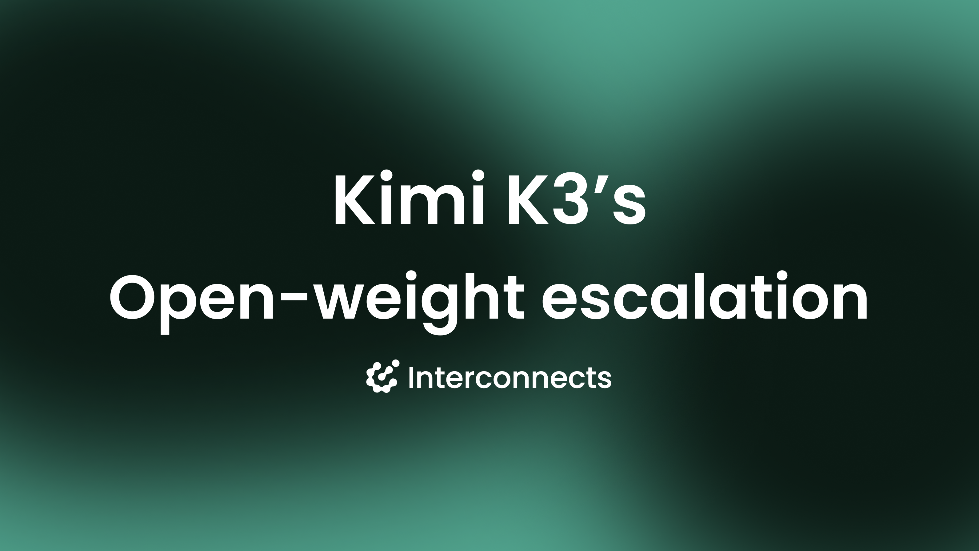 Kimi K3: The open-weights escalation
