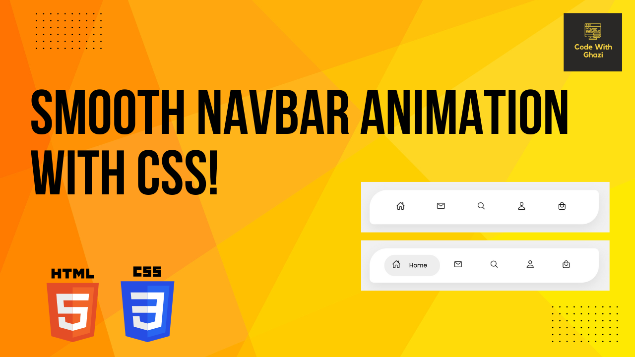 🎨 Master Animated Navbars with HTML, CSS, and Ionicons! image.