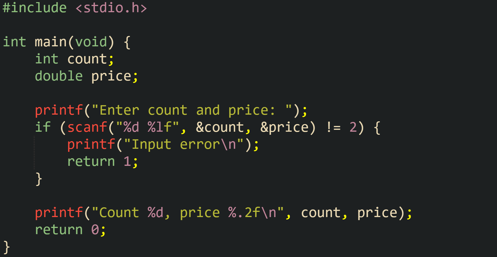 Input Handling With scanf and fgets in C