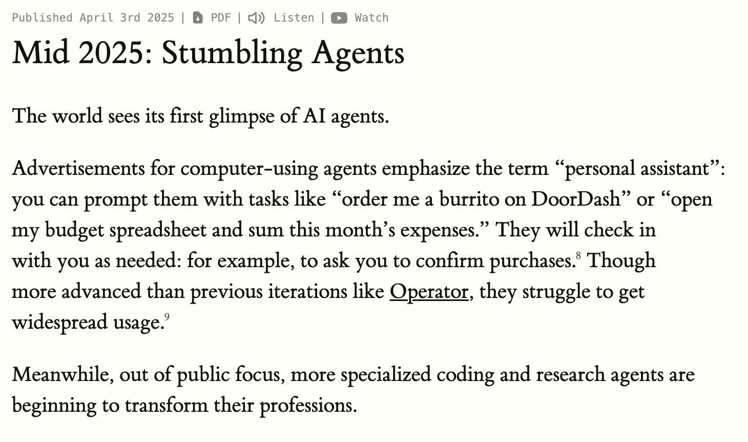 Cover image for Grading AI 2027’s 2025 Predictions