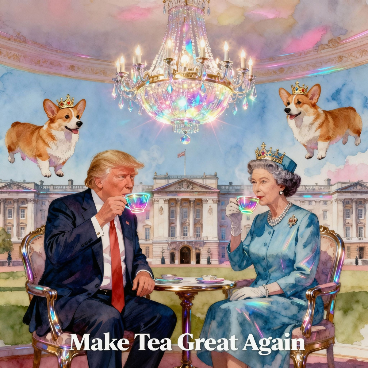 Magick Mica Trump parody art