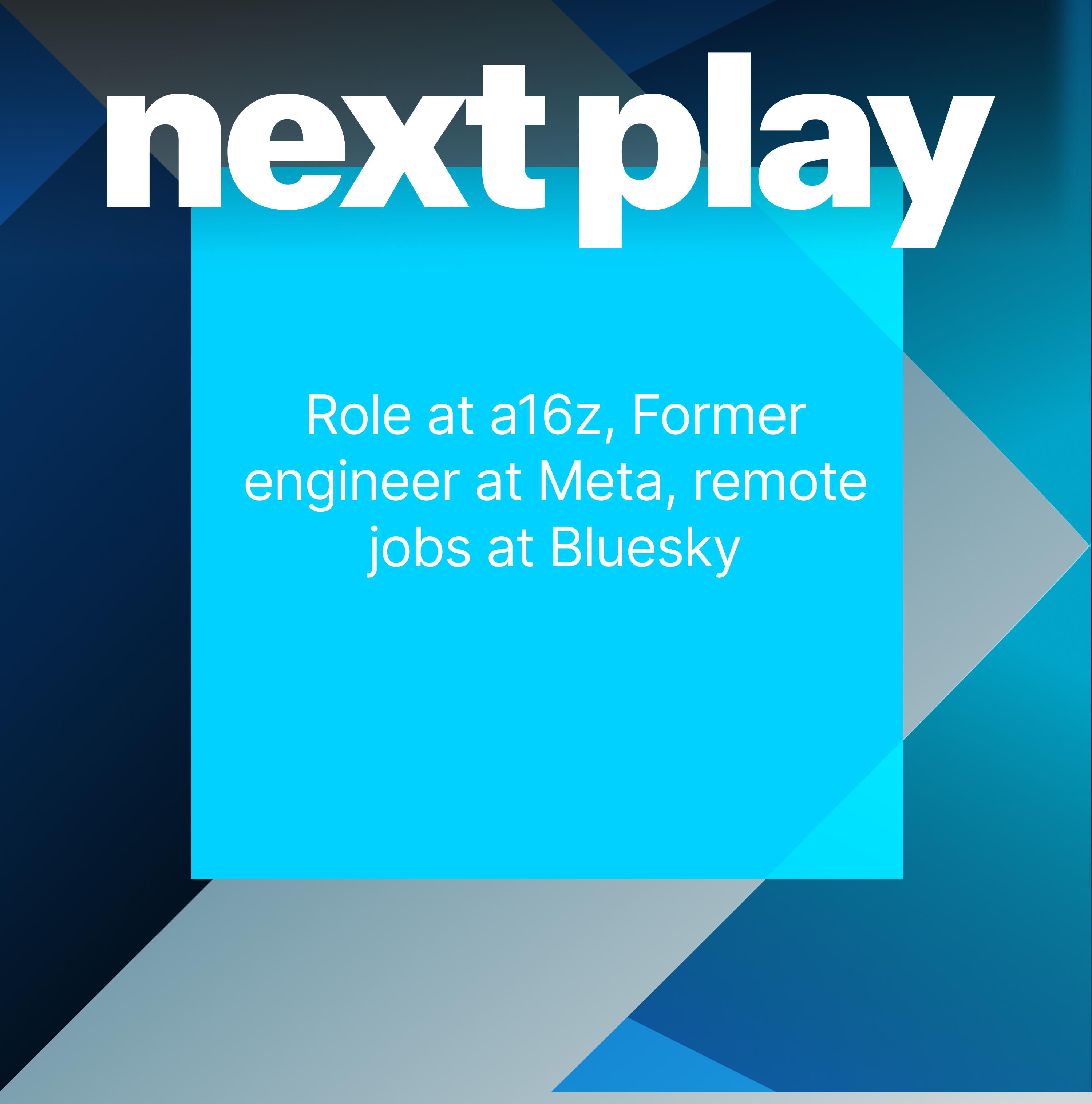 Role at a16z, Former engineer at Meta, remote jobs at Bluesky