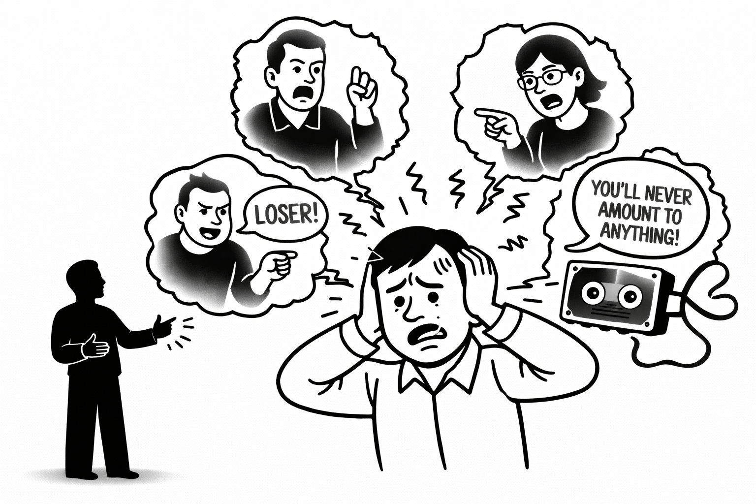 The tape that's been playing