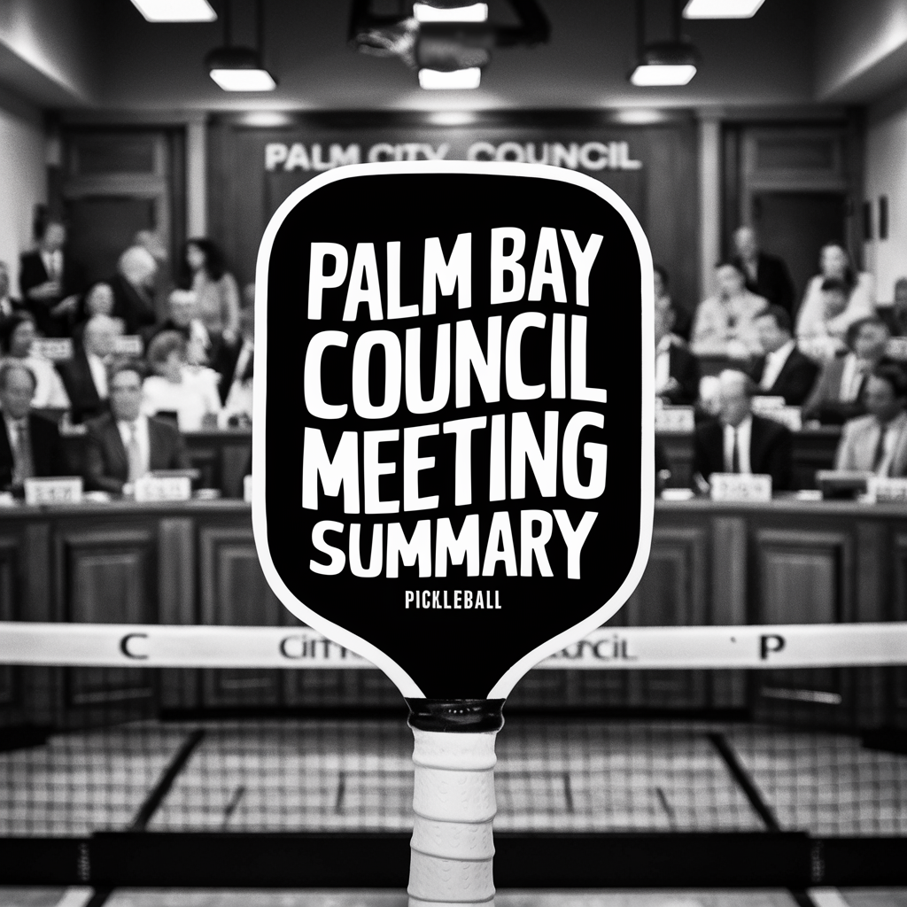 Image for article: Palm Bay City Council Meeting Highlights: Public Safety, Impact Fees, Pickleball