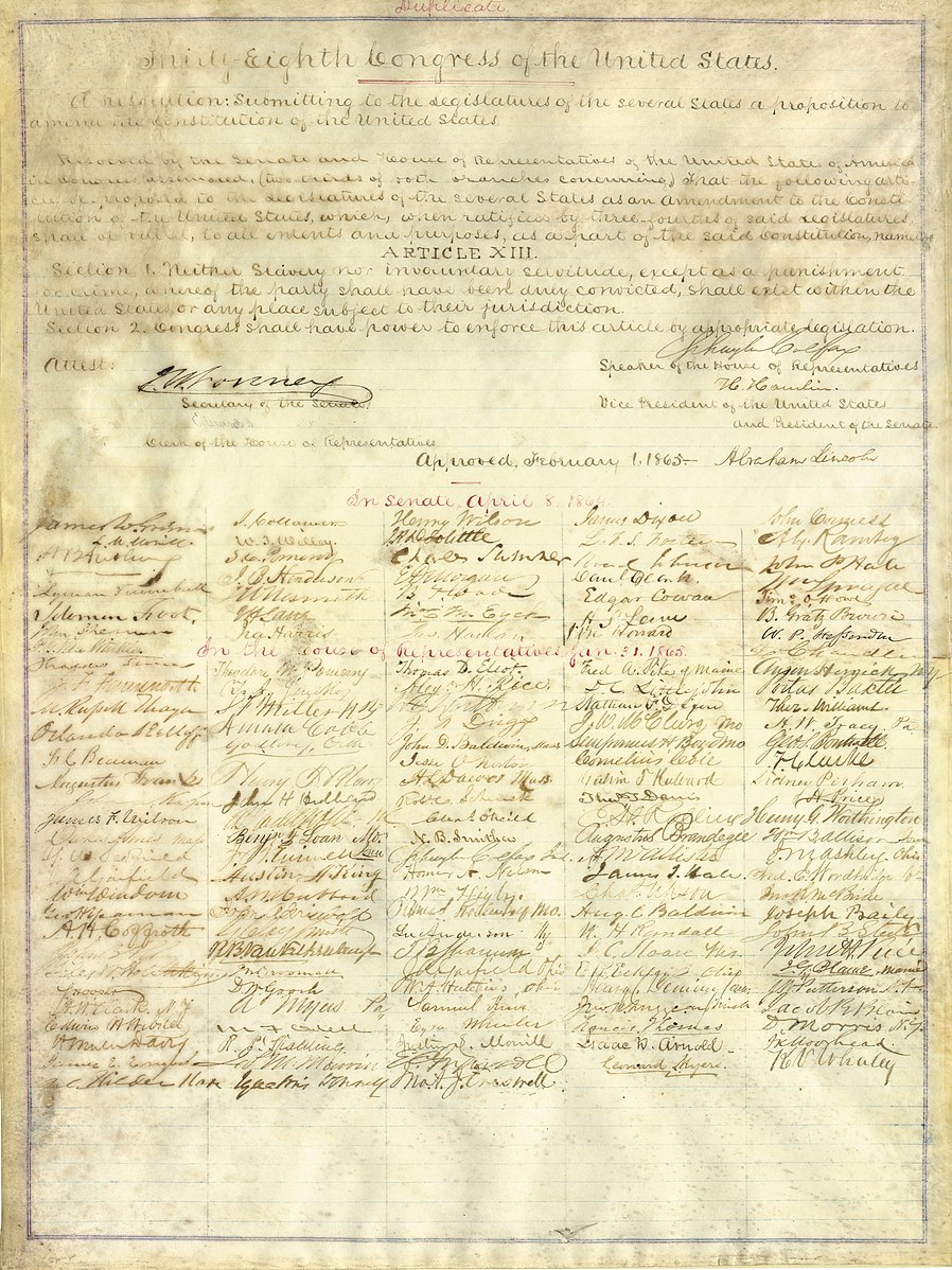 The 13th Amendment: Ending Slavery in the United States