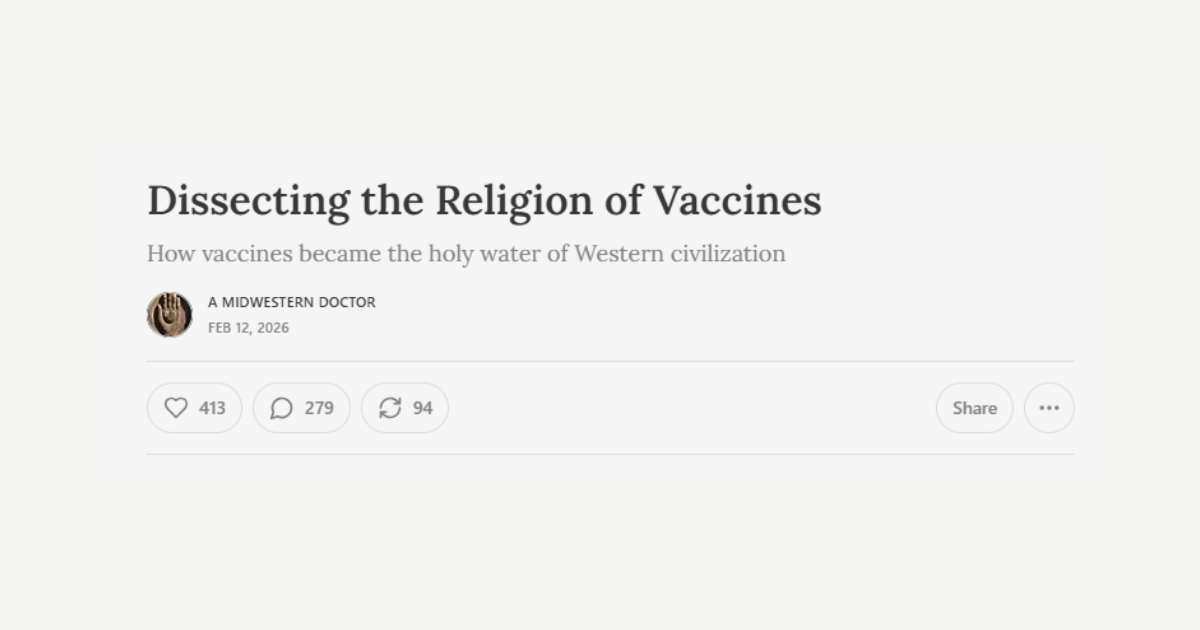 Dissecting the Religion of Vaccines