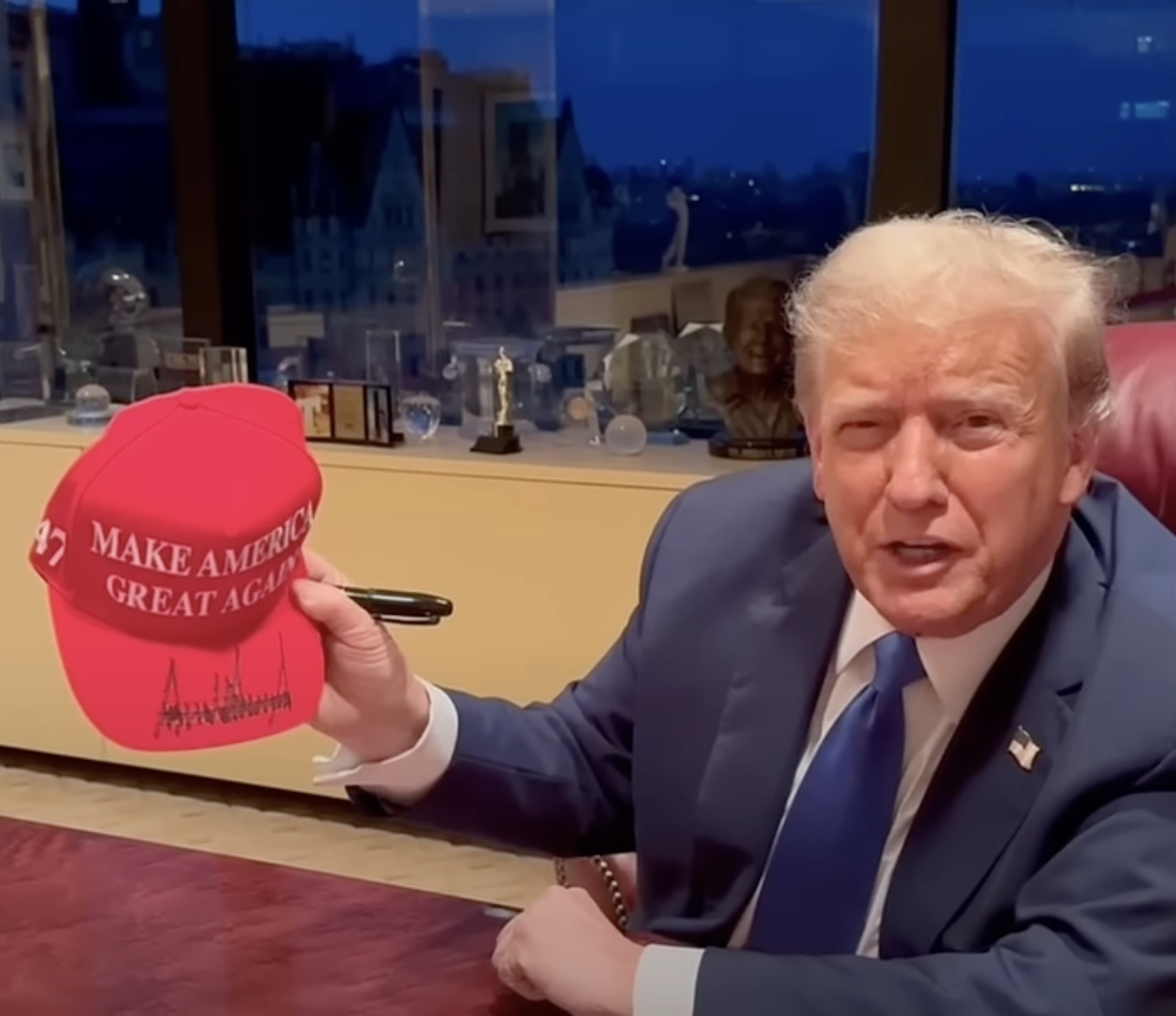 2024 MAGA MAKE America Great Again President Donald Trump Hat Cap Black