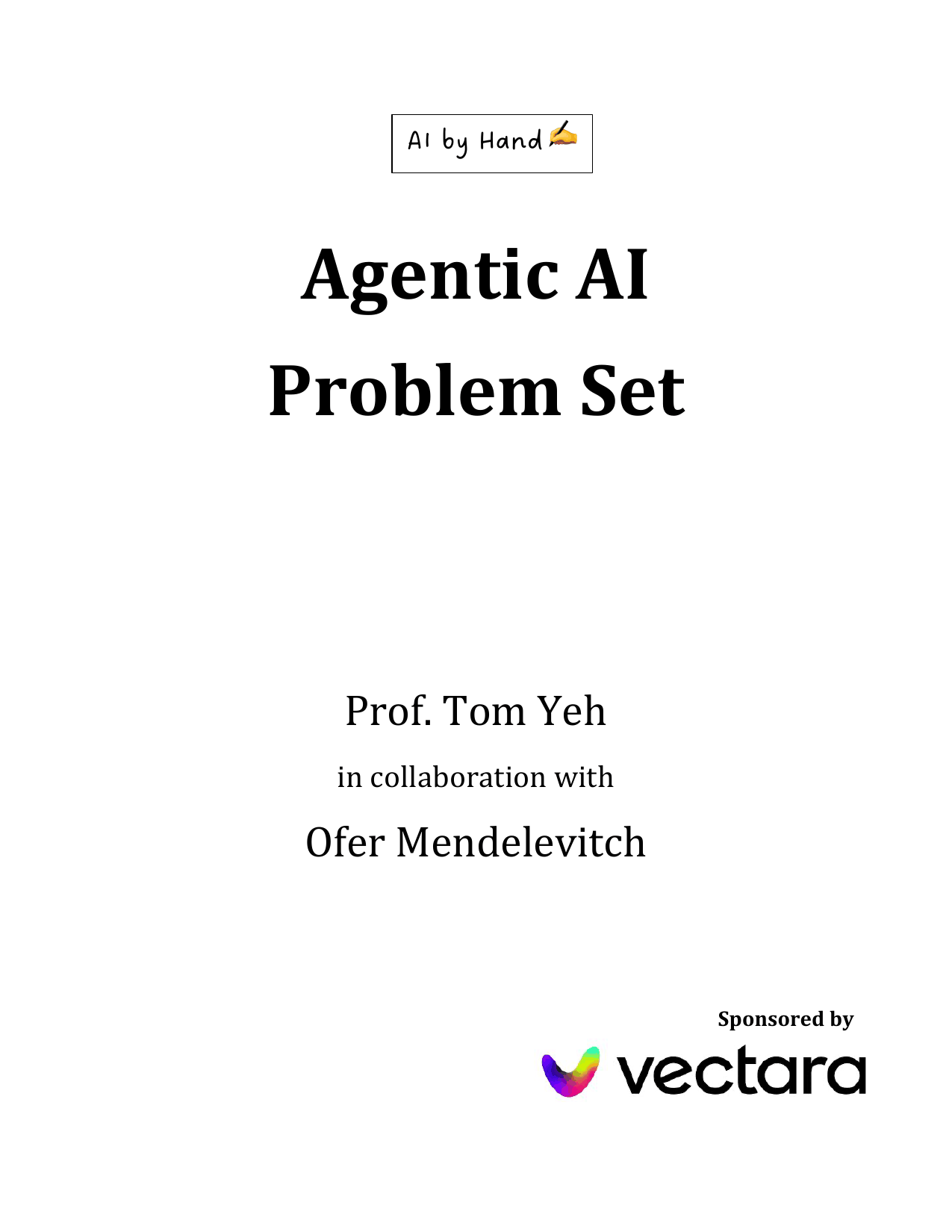 Agentic AI Problem Set - by Prof. Tom Yeh - AI by Hand ️