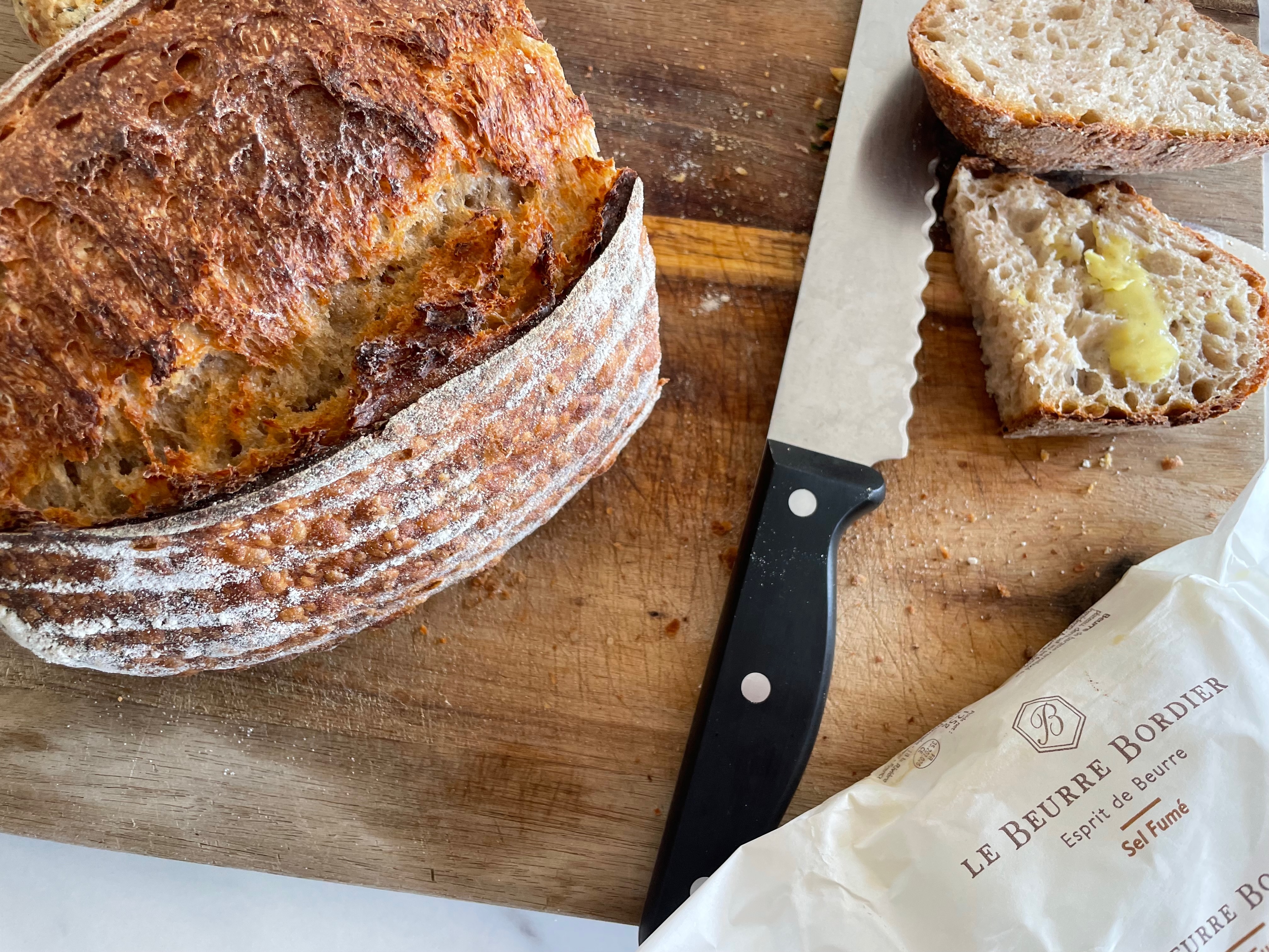 I love sourdough bread. Even when we’re overseas for the summer, we still get our sourdough bread fix at Meneer Leffers, a local bakery in Delft.