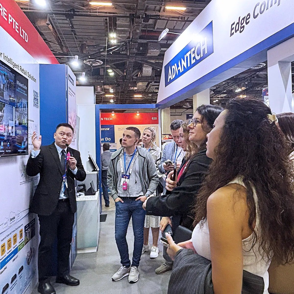 Showcasing products to visitors
