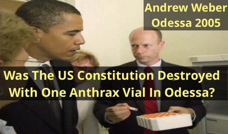 Cracking 9/11 – Part Five – Was The US Constitution Taken Down With One Test Tube Of Anthrax?