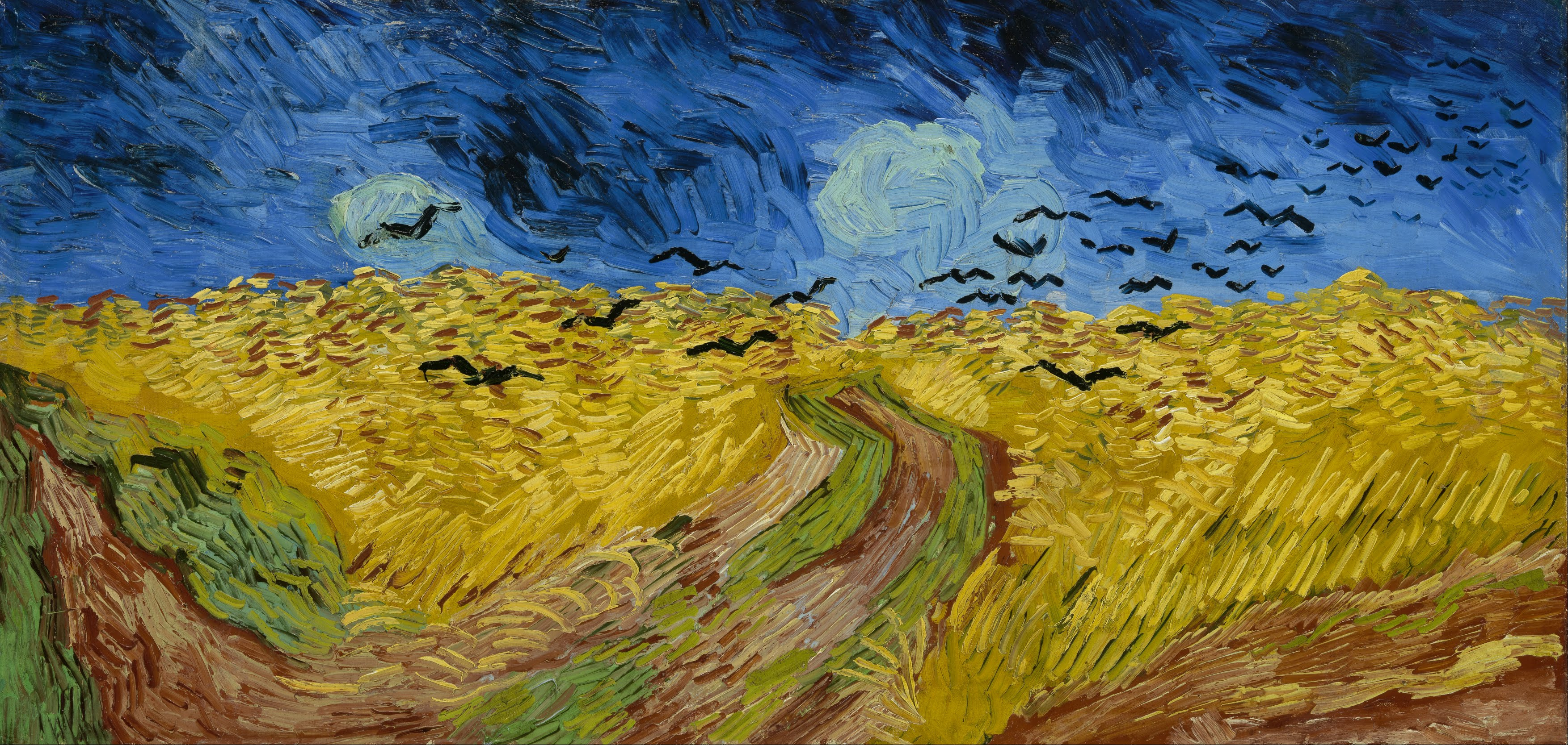 Vincent van Gogh's Wheatfield with Crows painting